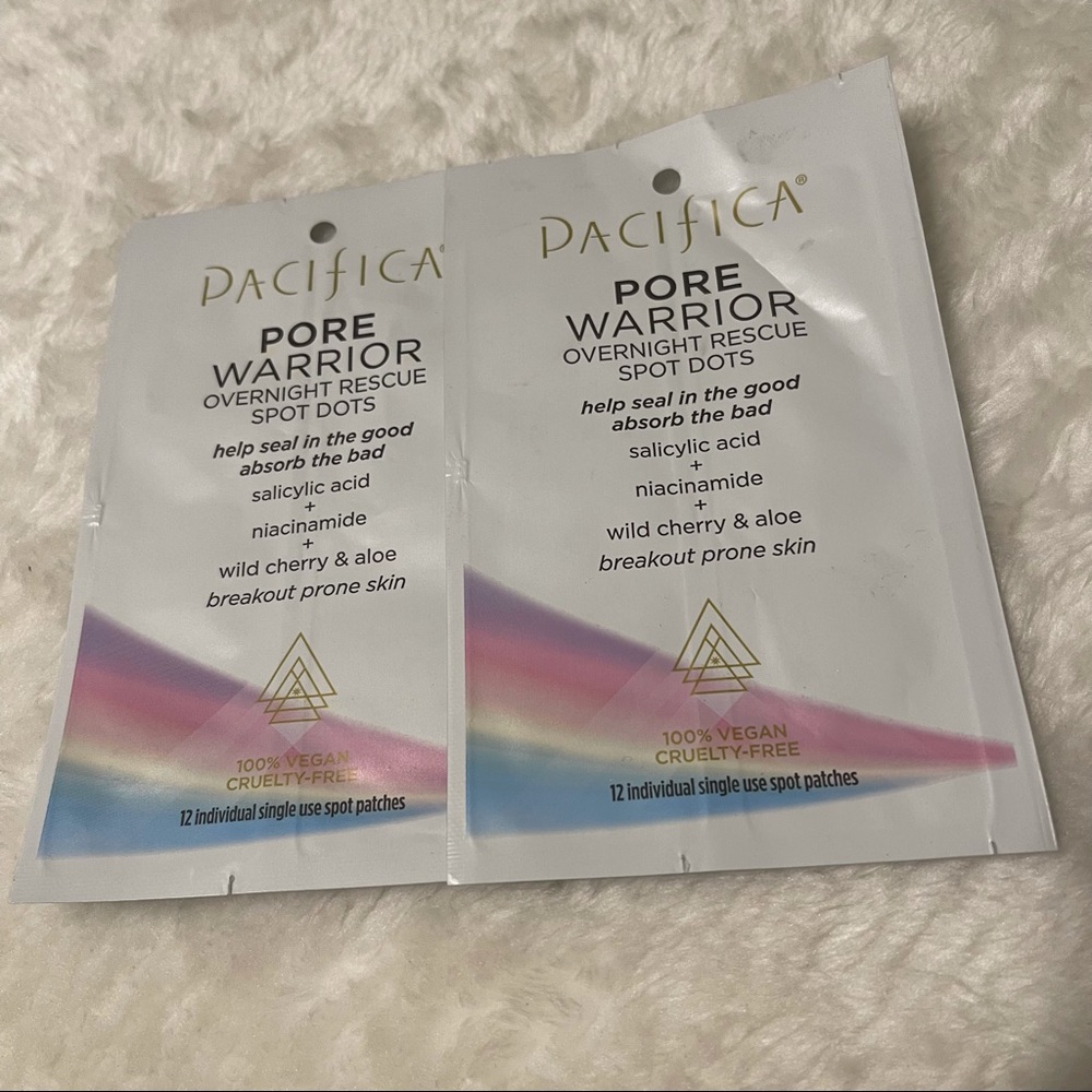 2x Pacifica Pore Warrior Overnight Rescue Spot Dots 12Ct For Breakout Prone Skin